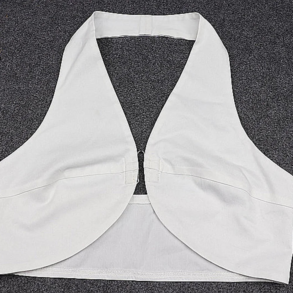 FZCSPEED Women's Sexy Halterneck Top Strapless Open Back Crop Top Slim Fit Elegant Crop Top