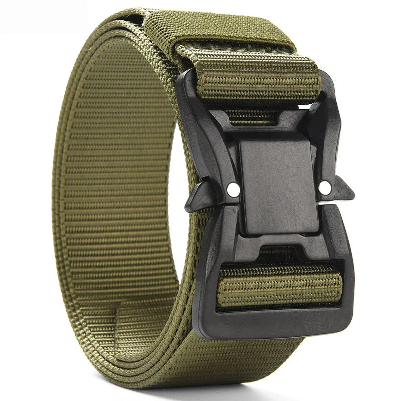 Plus Large LONG Size 125 140 160 180cm Men's Belt Canvas Multi-functional Tactical Quick Release Magnetic Alloy Buckle Belts