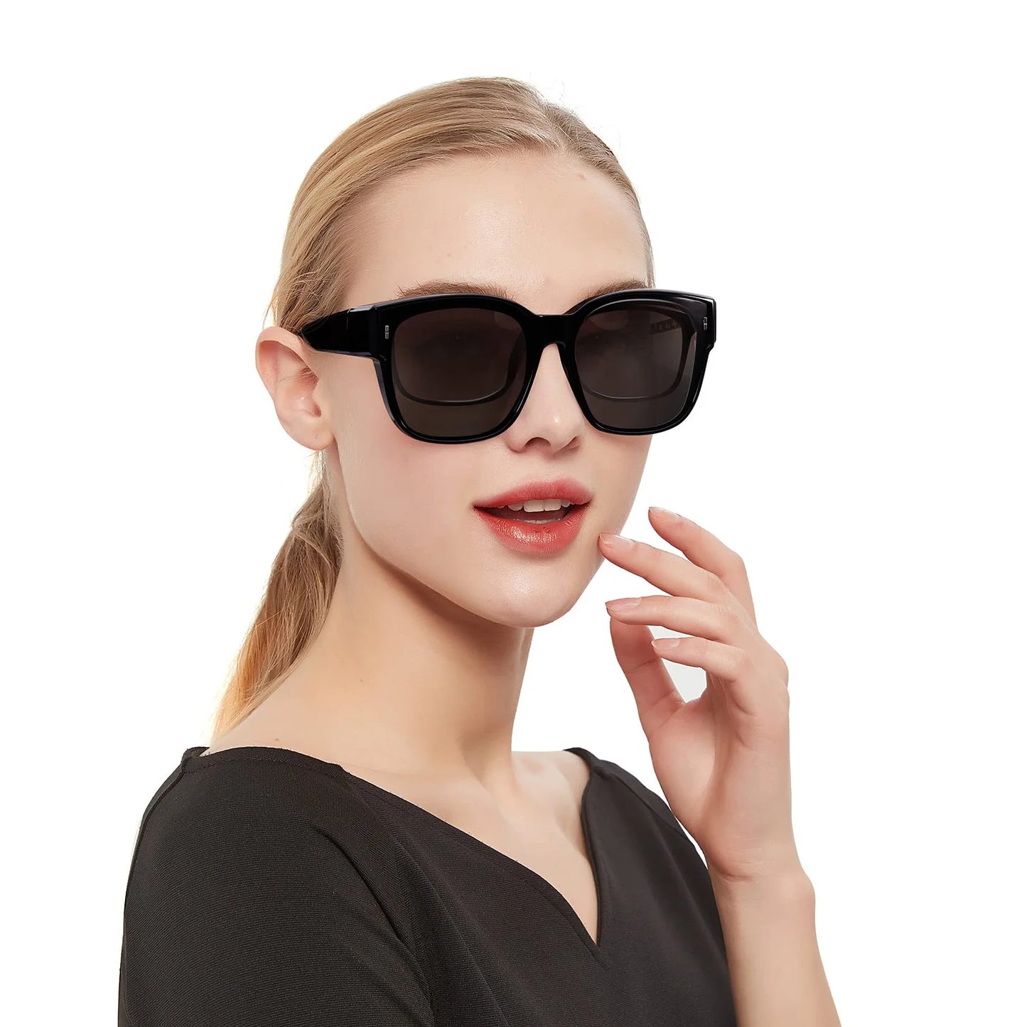 Fit Over Glasses Sunglasses for Women Men, Polarized Sunglasses for Cover Prescription Glasses with UV Protection