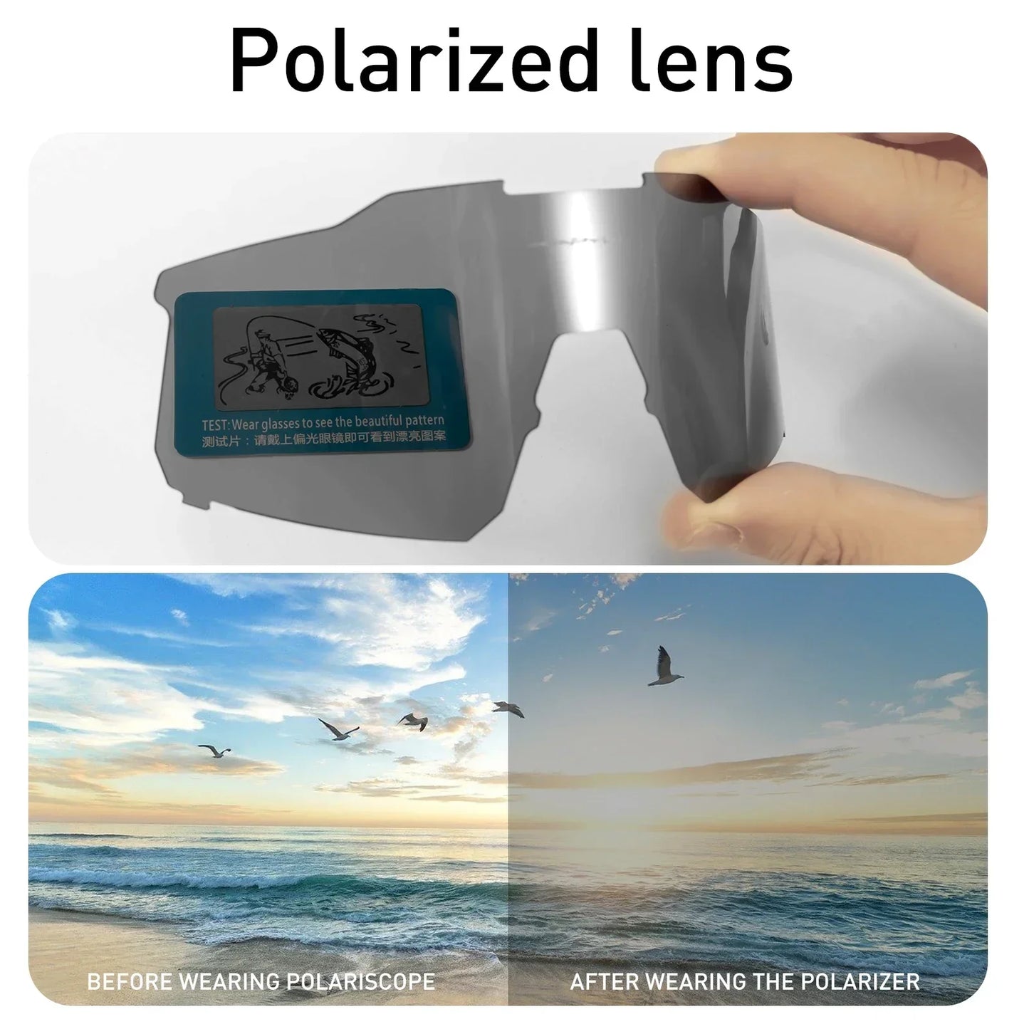 Kapvoe Outdoor Men Sunglasses UV400 Fishing Ski Goggles Road Bike Mask Goggles Women Anti-Fog Windproof Glasses Bicycle Eyewear