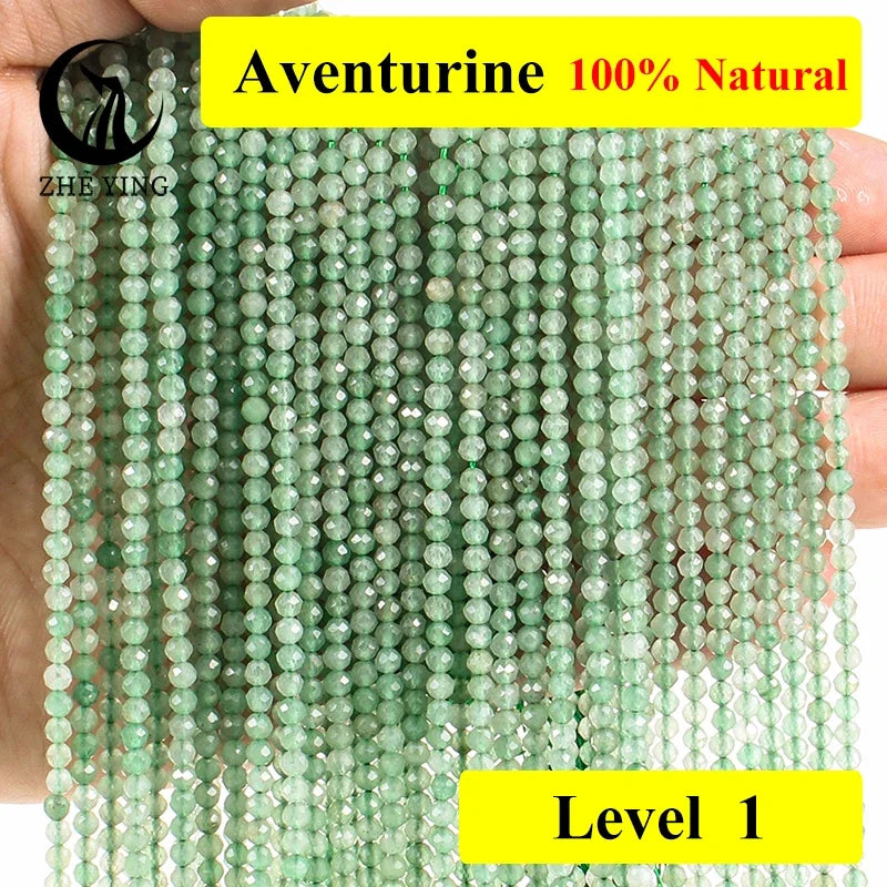 AAA Colorful Tourmaline Stone Beads Loose Spacer Faceted 3mm Beads for Jewelry Making DIY Bracelet Accessories 15''