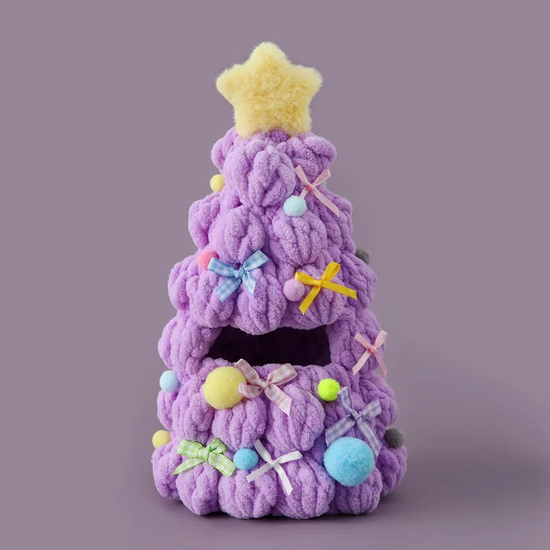 For 17cm Labubu 3.0 Doll Festive Wear Christmas Tree Outfit Finished Crochet Clothes Doll Accessories Christmas Gift
