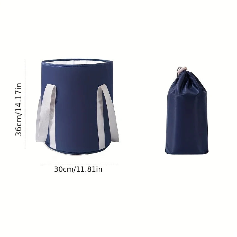 Travel Camping Foldable Basin Washbasin Bucket Bathroom Folding Basin Foot Bath Sink Foot Soak Bag Folding Foot Bath Bucket