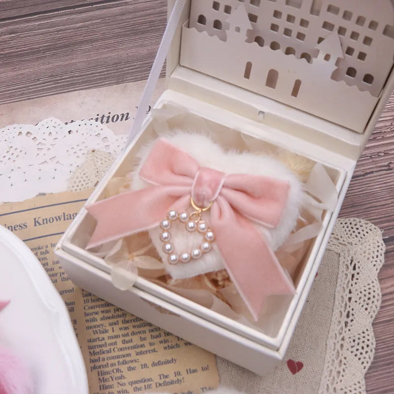 Japanese Lo Girls Hair Clip Handmade Sweet Y2K Girl's Gift Lolita Style Heart Bowknot Cute Women's Hairclip