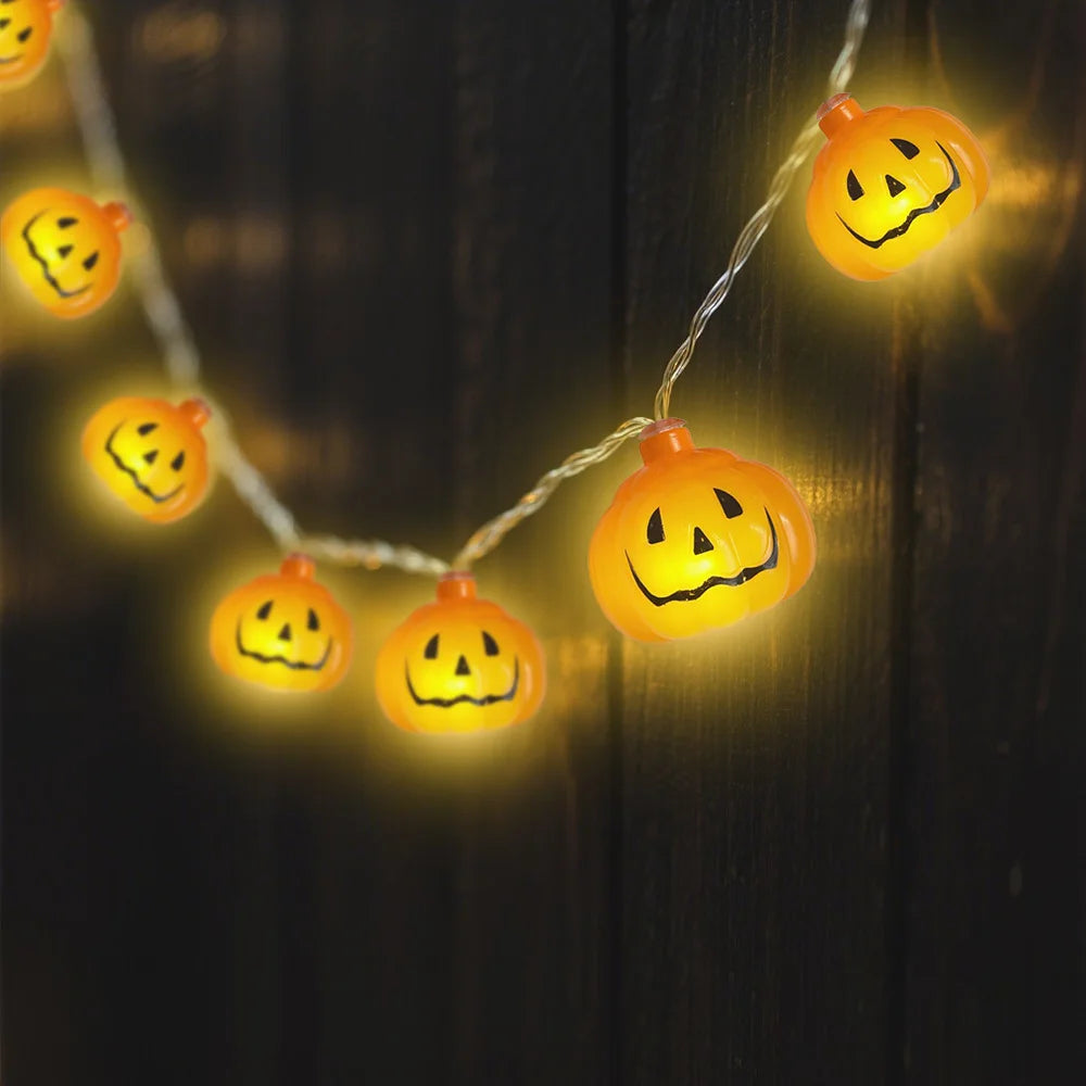 1PCS Halloween Party Home Indoor Outdoor 1PC Halloween 3M 20 LED Battery Powered String Lights With Pumpkin Shape