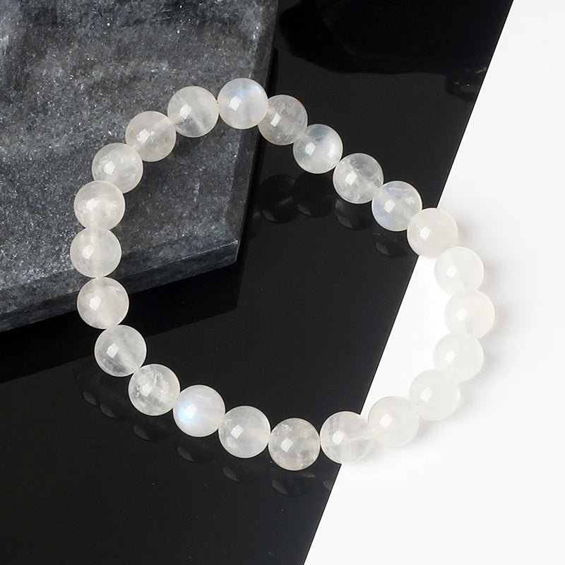 Original India Labradorite Beads Bracelets for Women Reiki Natural Stone Blue MoonStone Charm Bangle femme bijoux Couple Jewelry