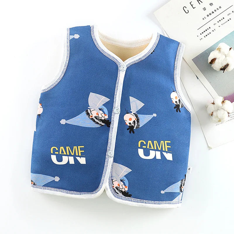 Unisex 6M-6Y Fall Vests Baby Girl Winter Clothes Kids Waistcoats Cardigan Children's Clothing Toddler Vest Boy Jacket Corduroy