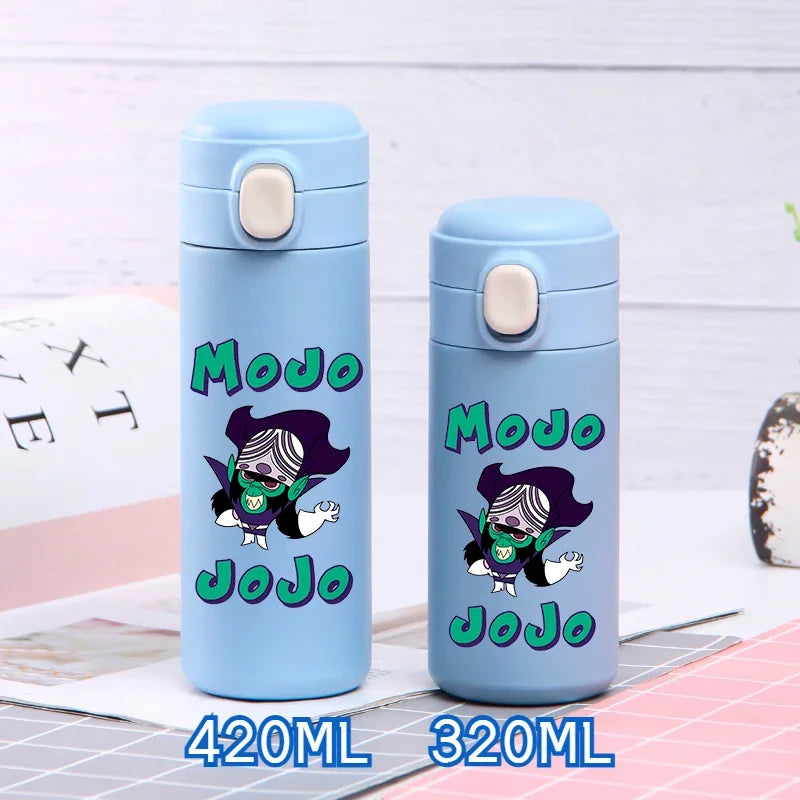 320ml/420ml The Powerpuff Girls Portable Large Capacity Sport Water Bottle Children Drinking Cup Thermal Stainless Steel