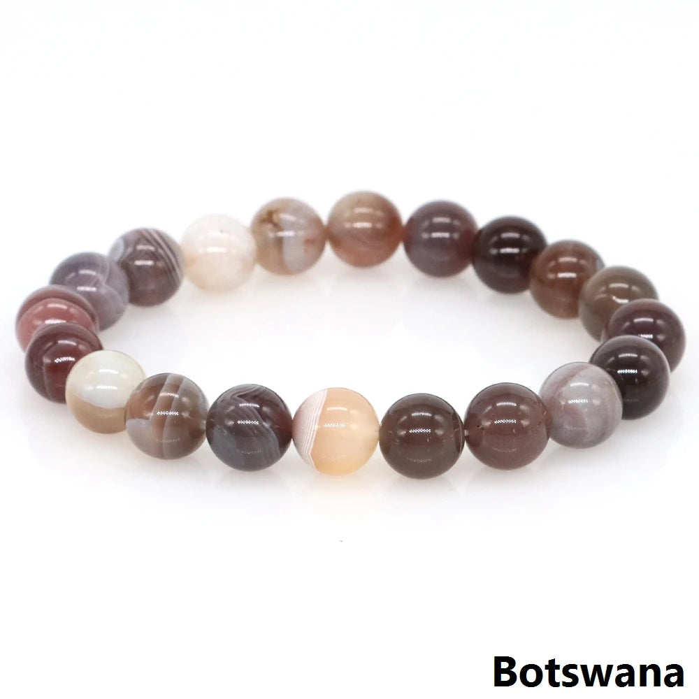 Women Men Bracelet Natural Rainforest Jasper Crystal Round Beads Wrist Chain Chakra Healing Energy Stretch Charm Strand Jewelry