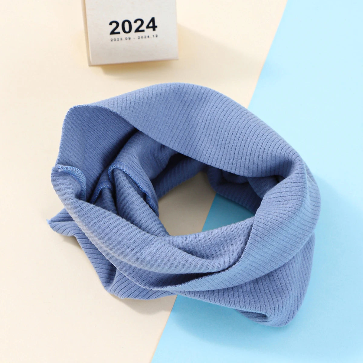 Kids Cotton Scarf Multipurpose O Neck Ring Scarf Solid Print Children Autumn Winter Warm Windproof Scarves For Boys Girls