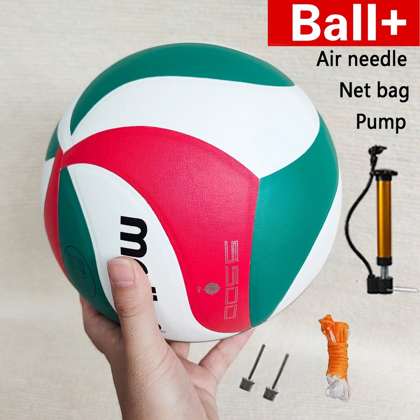 Printing Volleyball ball,Model5500,Size 5, Christmas Gift Volleyball, Outdoor Sports, Training,Optional Pump + Needle + Bag