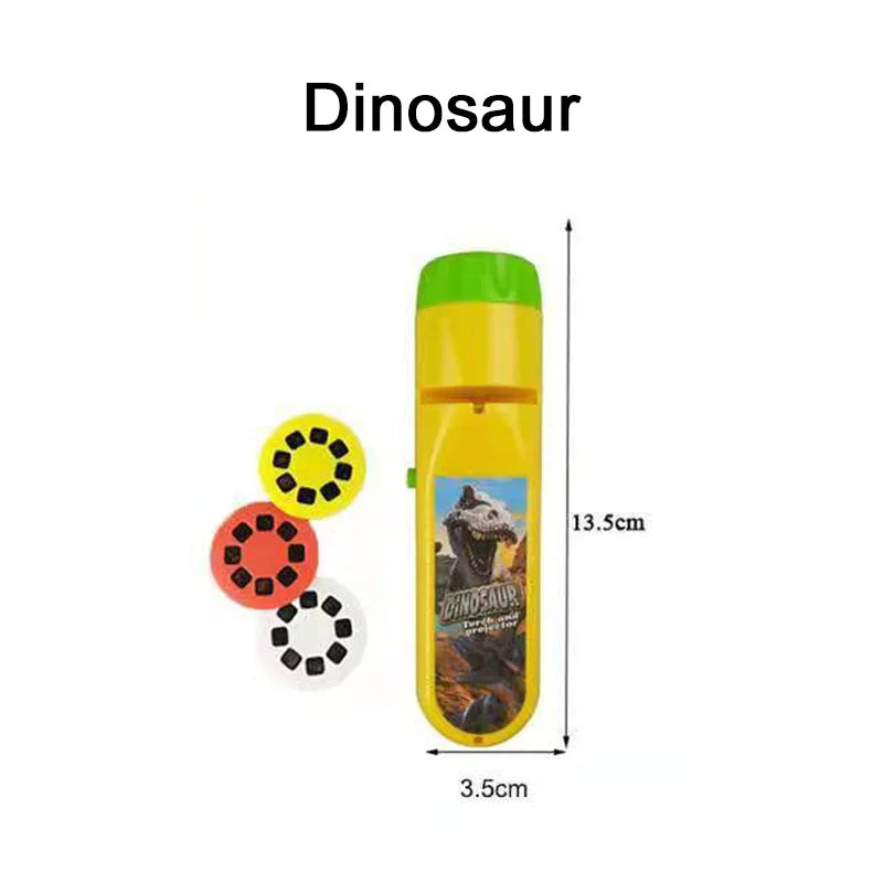 Children Fun Projector Light Flashlight Puzzle Early Education Projection Light for Kids Baby Bedtime Toy Christmas Gift TMZ