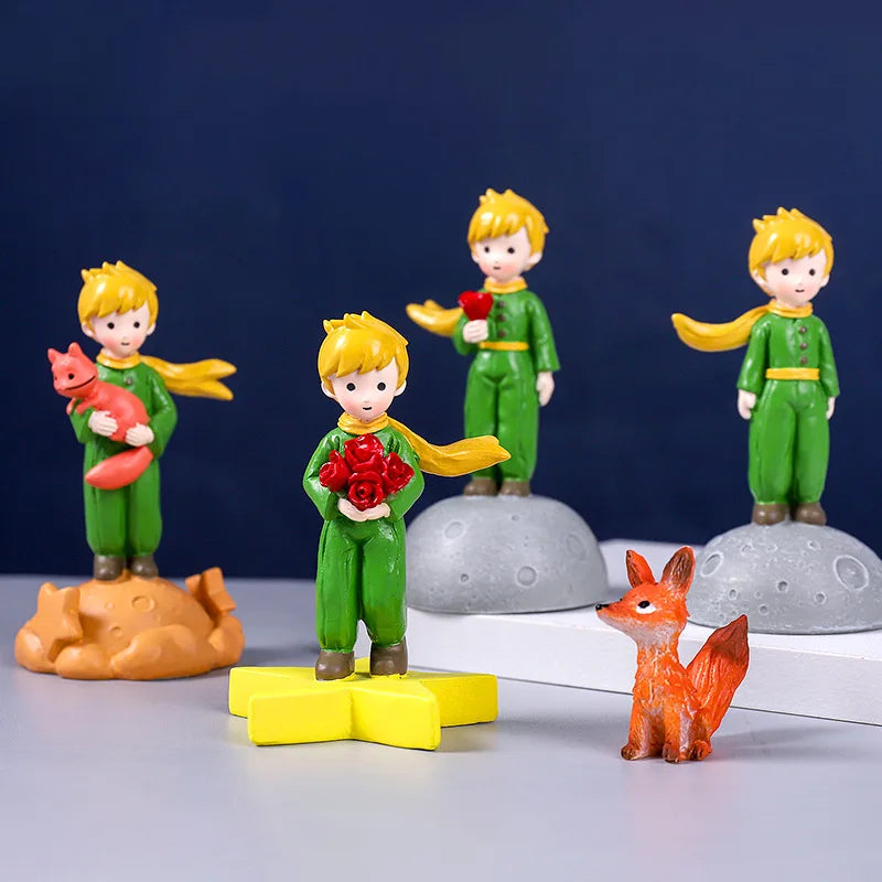 Home Decoration DIY Resin Crafts Little Prince Home Desk Small Ornaments Children's Birthday Christmas Gift Ornaments Decoration
