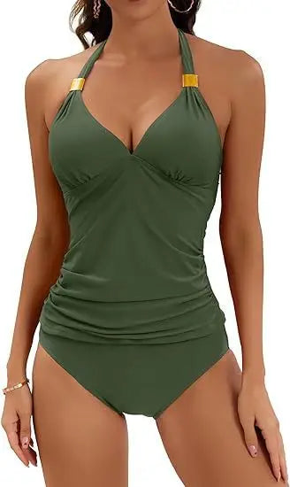 Summer Women Bikinis Set Solid Color 2025 Female Swimwear Push Up For Beach Wear Two-Piece Bathing Suits Sexy Swimming Suits