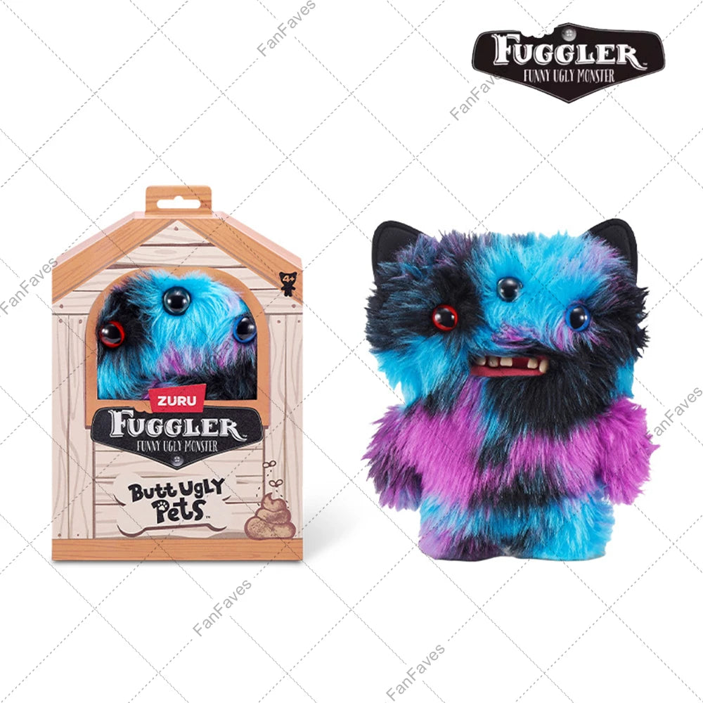 Butt Pet Ugly Fuggler Monster Series Original Plushies Rabbit Puppy Cat Dog Doll Reindeer Gingerbread Man Toy for Christmas Gift