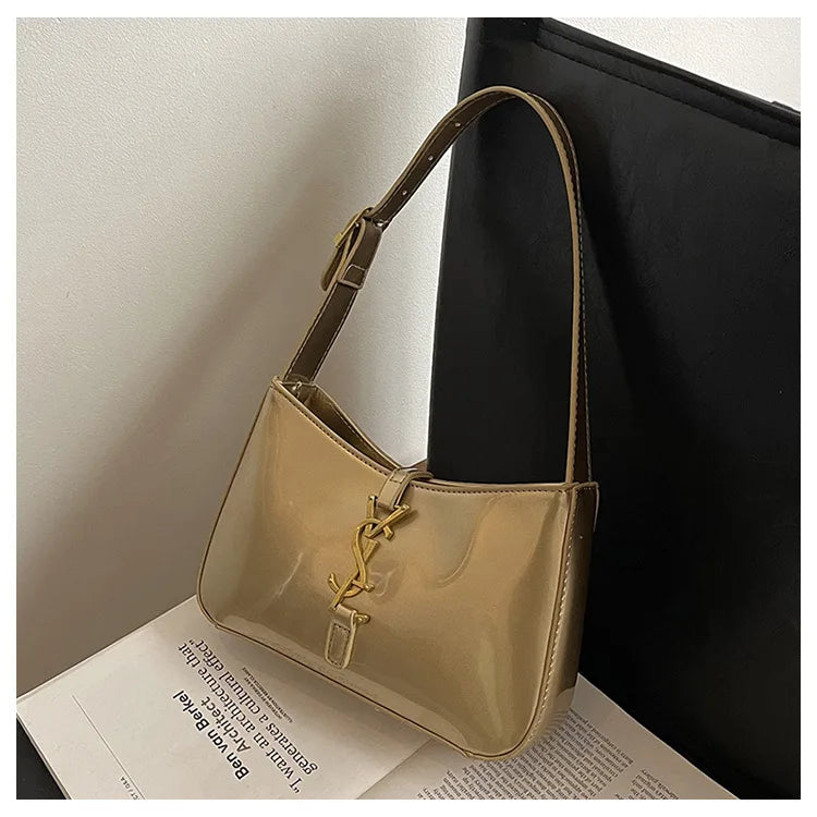 2025 Y2K Underarm Bag for Women, Luxe Boho Shoulder Purse w/Detachable Strap Anti-Theft Lightweight Commuter