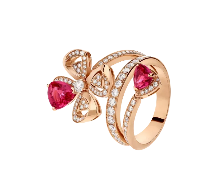 S925 Noble and Luxurious 18k Red Tourmaline Ring - Essential Jewelry for High End and Gorgeous Workplace Parties - Holiday Gift
