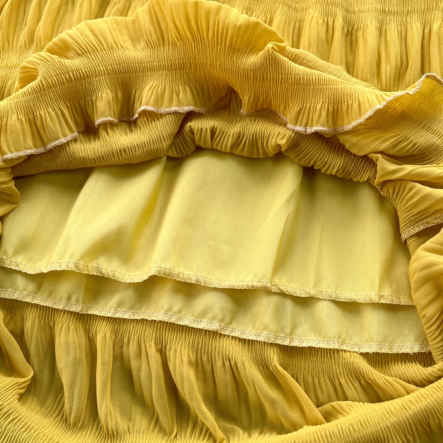 Autumn Vintage Women Draped Loose Midi Dress Elegant Round Collar Puff Long Sleeve Robe Casual Yellow/Burgundy/Green Vestido New