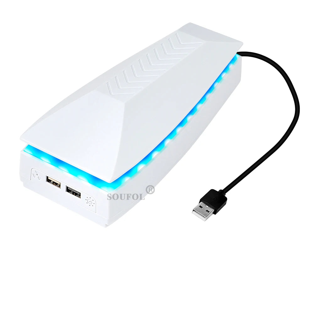 NEW Top Cooling Fan For PS5 pro Dust-proof Upper RGB Game Cooler Stand Heat Dissipation Cooling System for PS5/PS5 Slim/PS5 PRO