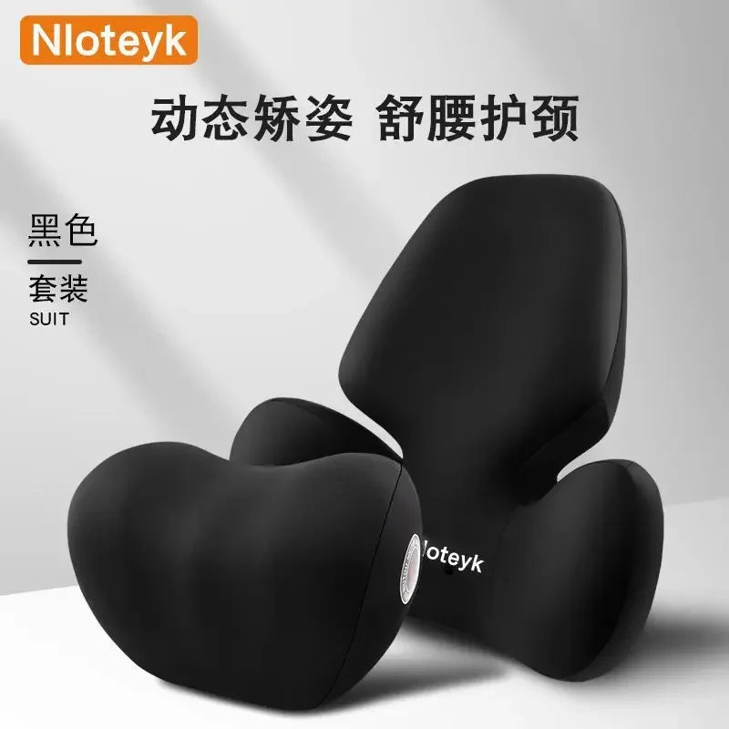 Update Car Lumbar Support Pillow Auto Neck Pillow Waist Support Removable Washable Backrest Universal Vehicle Cushion