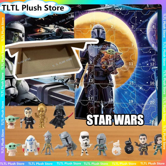 2025 Star Wars 24 Days Advent Calendar - Yoda Robot Doll Countdown Calendar for Kids Home Festival Decoration Christmas Gift