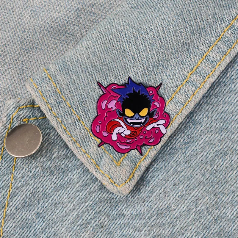 Cartoon Character Pin Badge Accessory for Lapels Denim Jacket Hat Bag Dress Shirt Backpack
