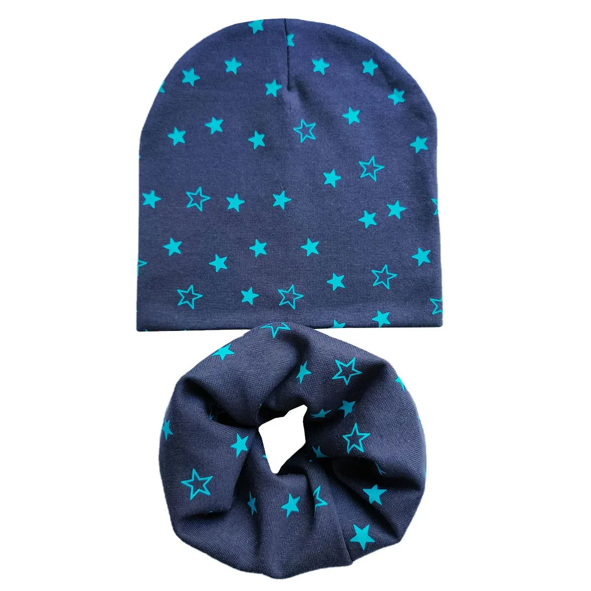 Star Print Cotton Baby Hat Autumn Winter Baby Girls Hat Boys Cap Toddlers Infant Cap Scarf Children Bonnet Hats