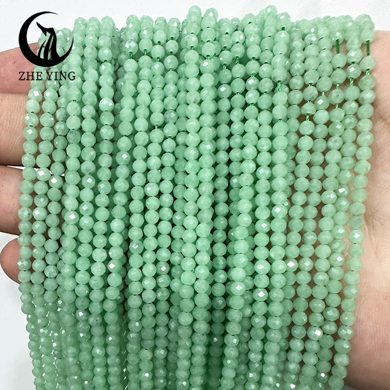 AAA Colorful Tourmaline Stone Beads Loose Spacer Faceted 3mm Beads for Jewelry Making DIY Bracelet Accessories 15''