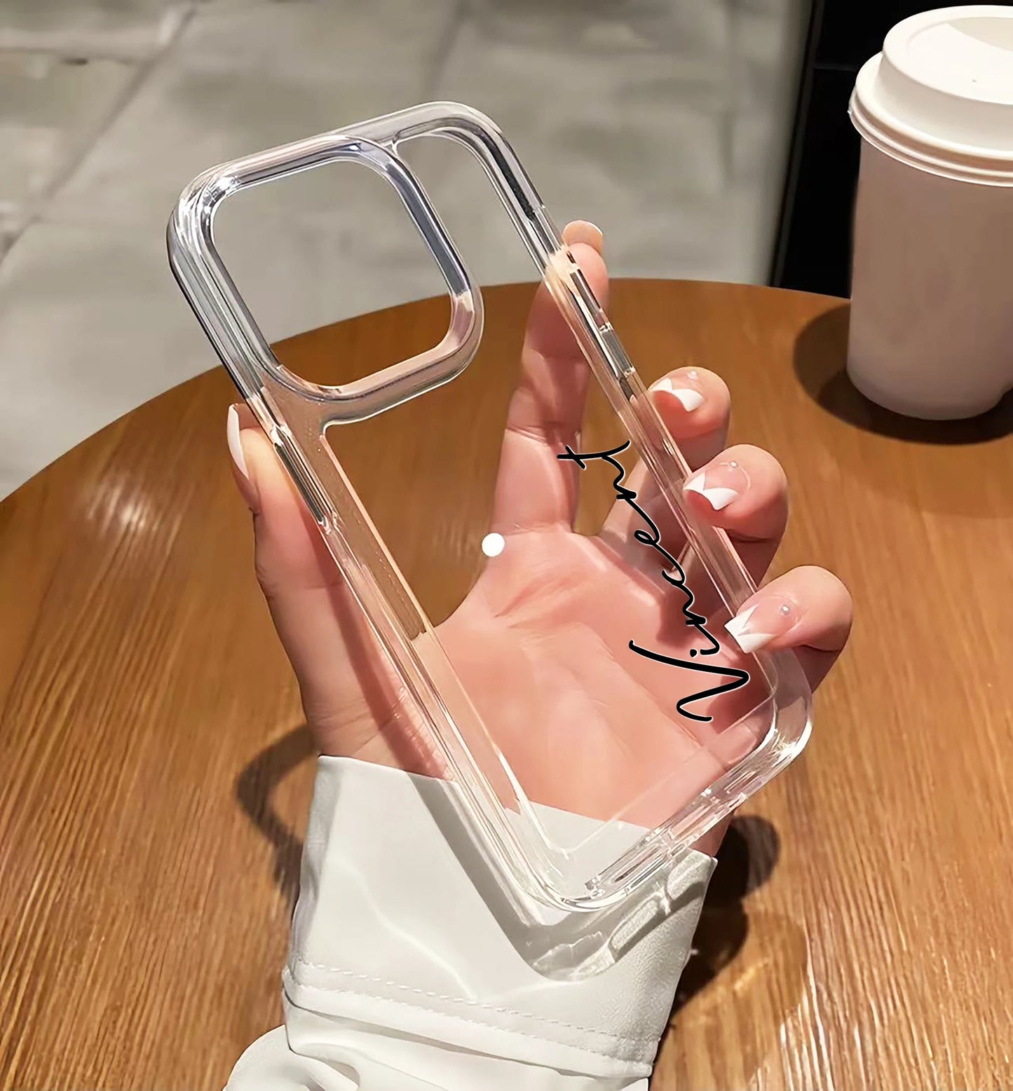 ﻿ Personalized Custom Name DIY Phone Case For iPhone 17 16 15 14 13 12 11 Pro Max Plus Clear Soft TPU Case Shockproof 17 Air