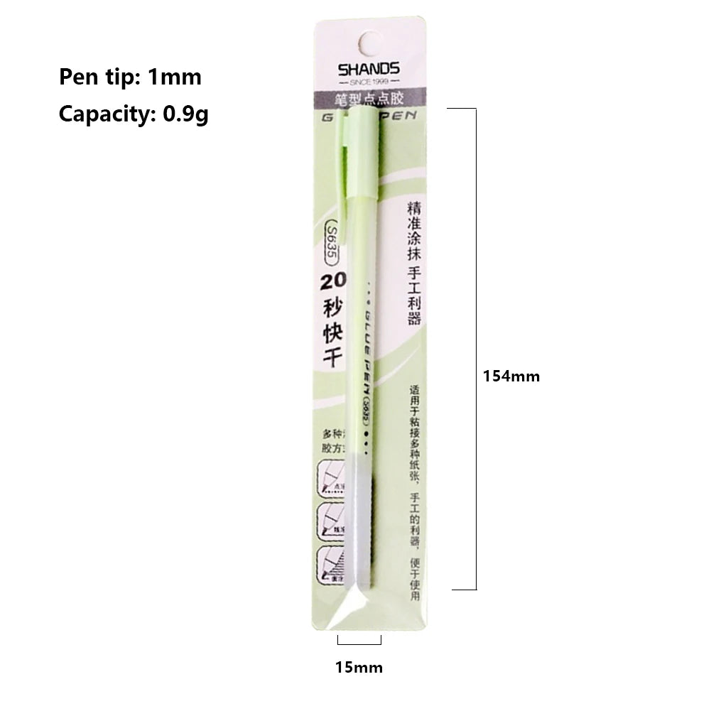 1pc Candy Color Glue Pens 20s Fast Dry Macaron Creative Student Stationery Dispensing ручки Hand Account DIY Material Supplies