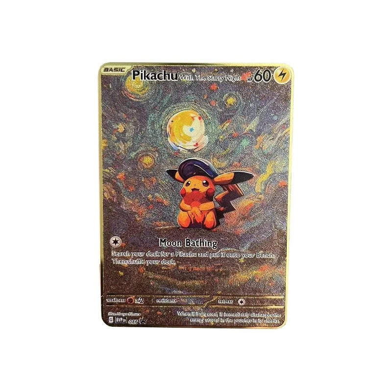 Pokemon Metal Card 10000 Points Arceus Charizard Raichu Super Card Golden English Mewtwo Vmax GX EX Christmas gift