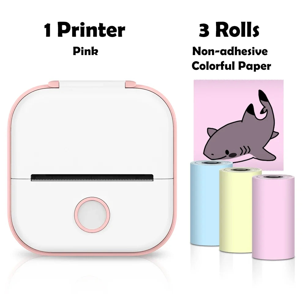 Phomemo T02 Portable Mini Wireless Thermal Pocket Printer Self-adhesive Stickers Use for DIY,Journal Sticker impresora portátil