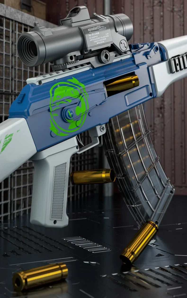 Handi Ak47 Soft-Bullet Gun Can Be Fired Toy Gun Akm Boy Submachine Gun Model Manually Loaded 2025 Christmas Gift