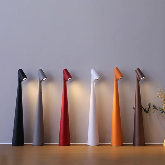 Table Lamp Wireless Rechargeable Desk Lamp Creative Living Room Study Lamp Top Touch Dimming Atmosphere Desktop Decoration Light