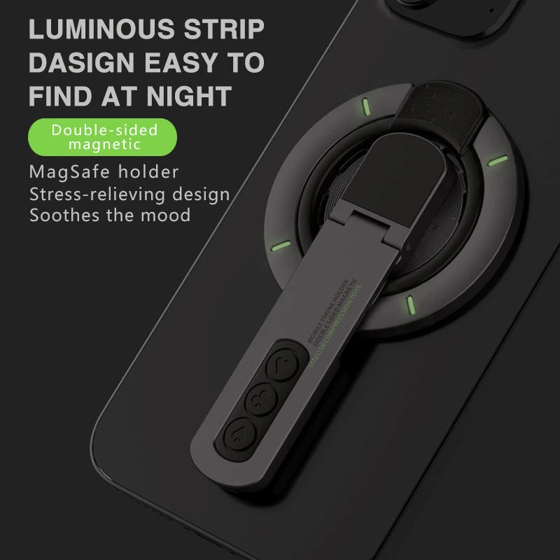 Xiaomi MagSafe Phone Grip Stand 3in1 Magnetic Finger Ring Holder Double Sided Magnetic Phone Stand For iPhone 17 16 15 14 13 12