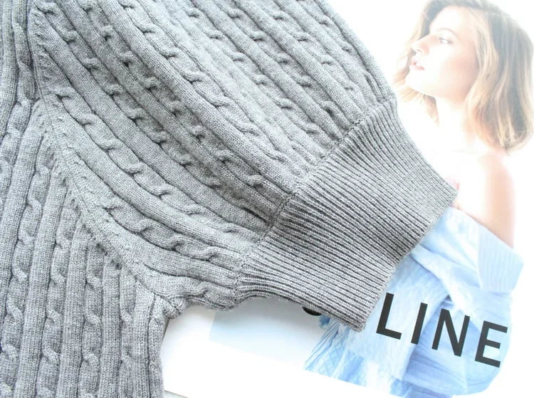 Japanese New Spring Ladies Sweet Bubble Short Sleeve Twist Knitted Top Sweater Letter Embroidered Pure Color Women's T-shirt