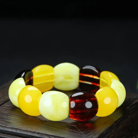 Amber bead bracelet men's and women's fashion accessories
