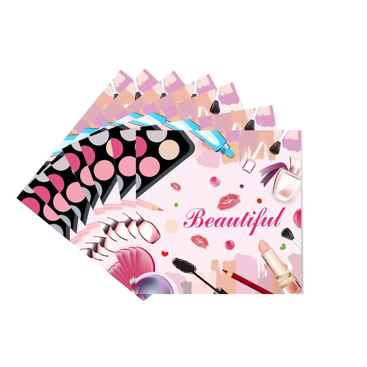 130*220cm Spa Make Up Theme Tablecloth Decoration Kids Girls Birthday Party Makeup Disposable Table Cover Baby Shower Supplies