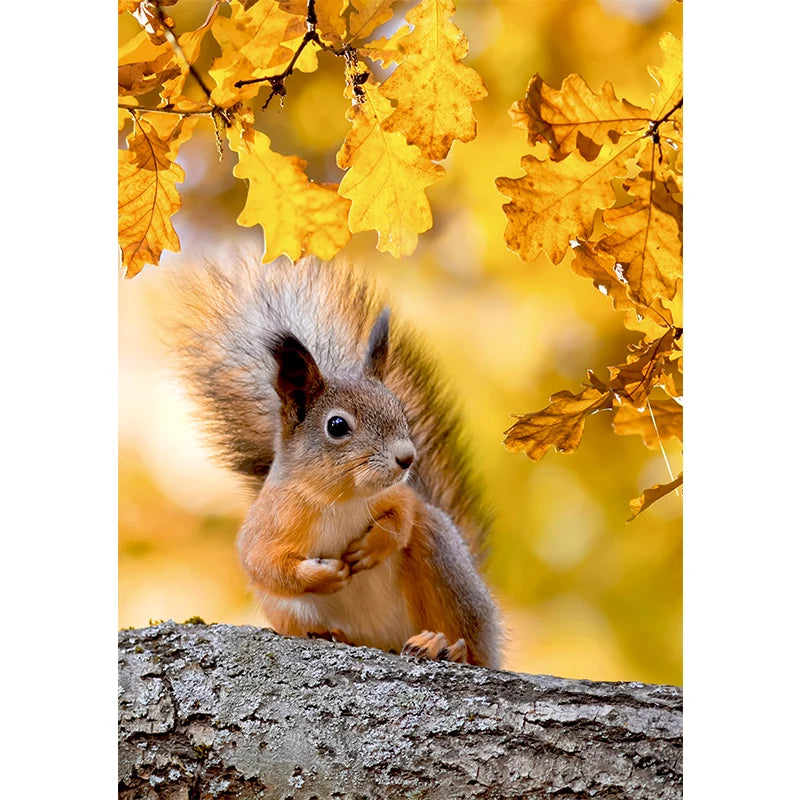 Autumn Yellow Leaves Fall View Landscape Wall Art Print Canvas Painting Pumpkin Halloween Poster Picture Living Room Home Decor