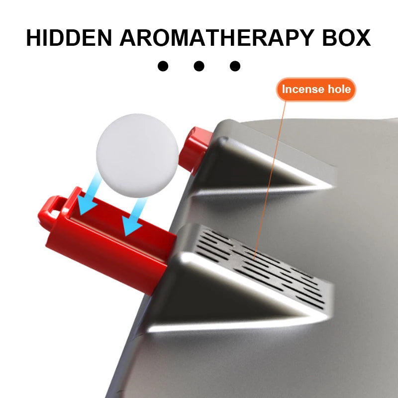 SEAMETAL USB Cooling Fan for Car 360-Degree Rotation 3-Head Electric Fan 2-Speed Silent Motor Fan Universal for Car/Office/Home