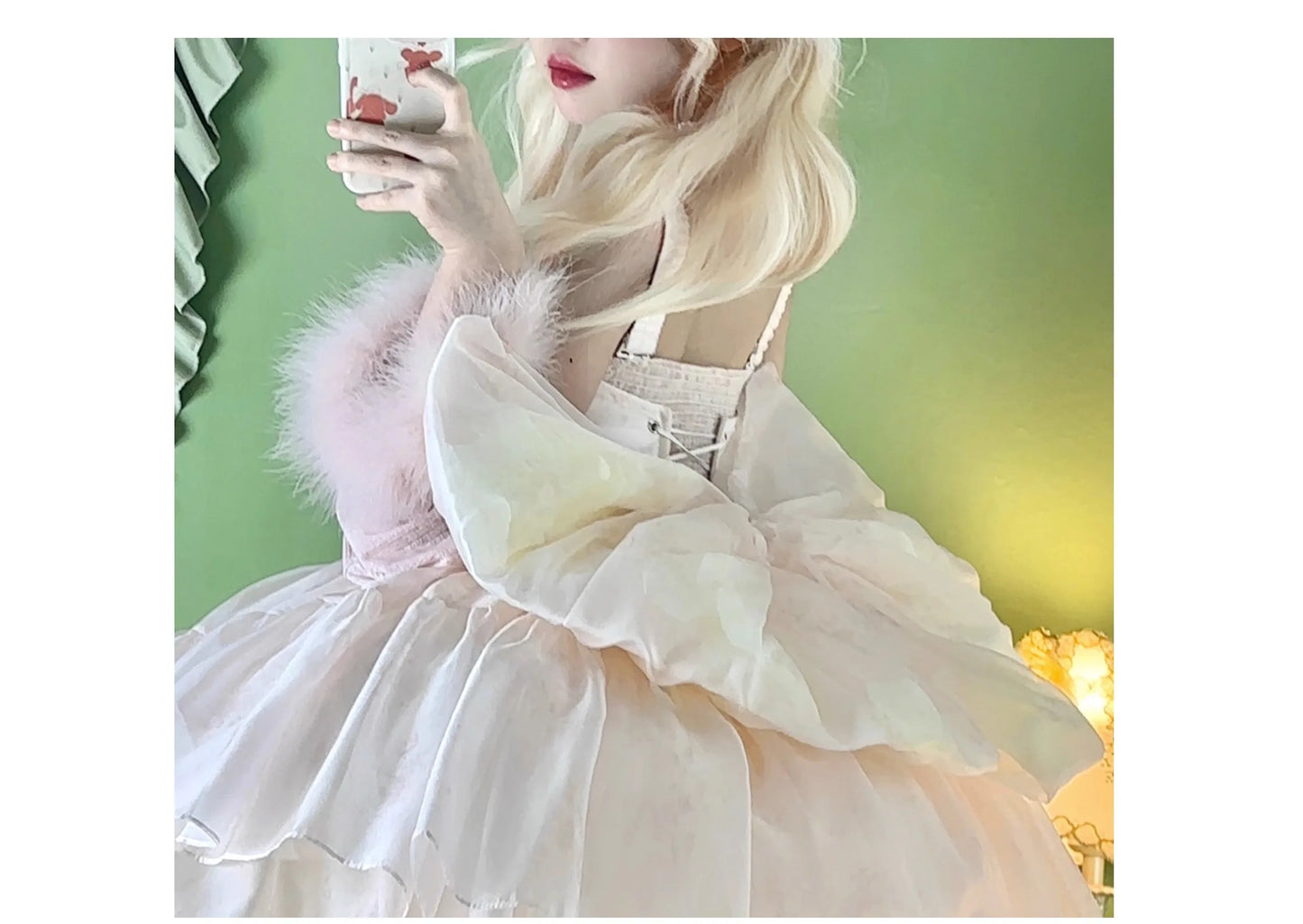 Princess Ball Gown Dress Women's Lolita Pink Suspender Dress Big Bow High Waist Slim Fit Elegant Sleeveless Strapless Dresses
