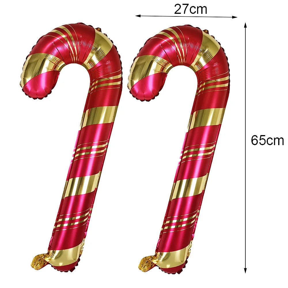 Large Standing Christmas Streetlights Balloon Puppy Snowman Santa Claus Foil Balloon for Kids Christmas Gift Home Decor Supplies