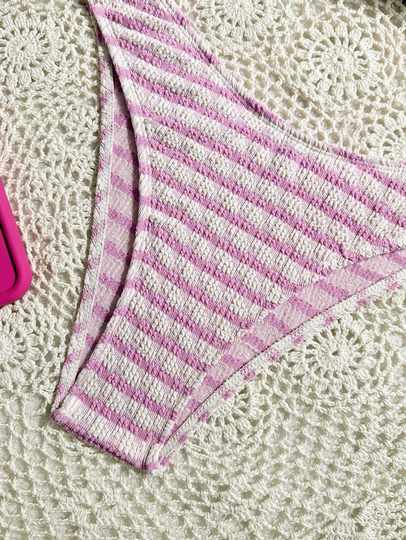 Sexy Black Striped Bikinis 2024 Women Halter Pleate Push Up Micro Swimsuit Brazilian Beach Bathing Suit Holiday Thong Swimwear