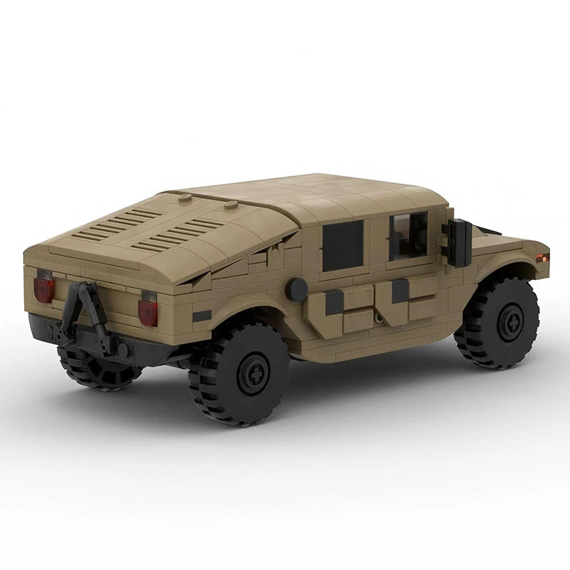 Bricklink MOC Car Technical Truck Military Hummer H1 H2 Armored Speed Vehicles Sets Building Blocks Kid Toys Christmas Gift