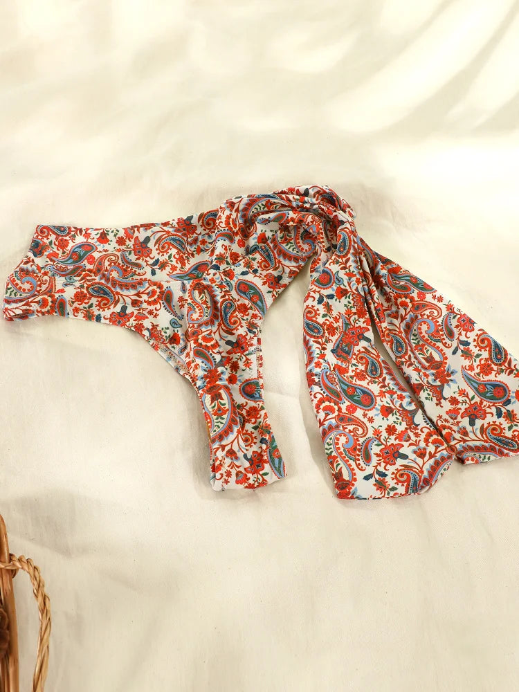 Sexy Patchwork Bikinis 2025 Swimsuit Women's Swimwear Triangle Bathing Suit Bandage Beachwear Thongs Bikini Sets Female Biquinis