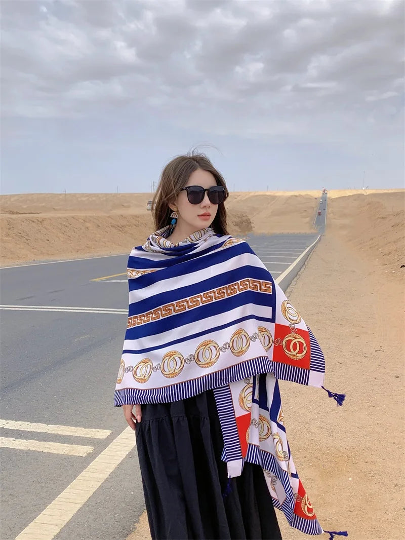 Travel Beach Sunscreen Scarves for Women Bikini Large Sarong Wrap Scarf Brazilian Swimsuit Bathing Cover-ups 17 Styles 90x180cm