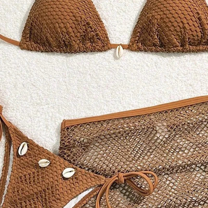 New Sexy Bikinis Female Swimsuits Women Three-Piece Swimwear Beach Swimming Wear Bathing Suits Brazilian Bikini Set Pool Bather