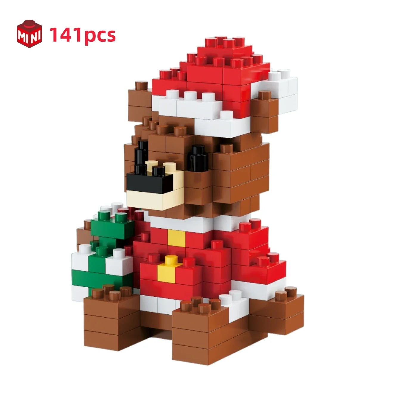 Children Mini Christmas Gift Micro Building Blocks Creative 3D Santa Claus Snowman Tree Decor Holiday Toy Set For Kids