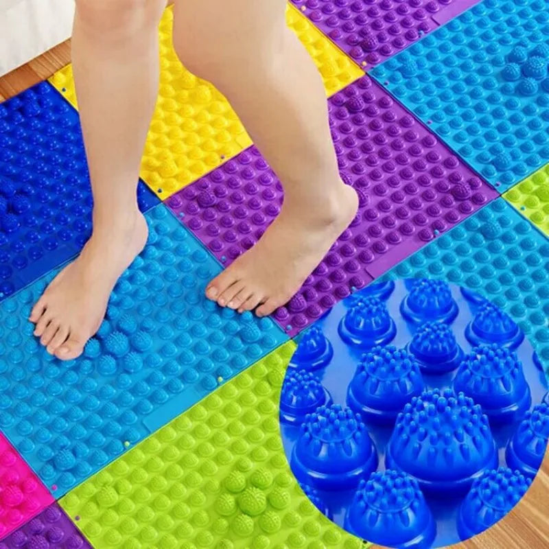 Acupressure Mat Foot Massage Pad Pain Stress Relief Reflexology Foot Massage Pad Toe Pressure Blood Foot Massager Acupressure