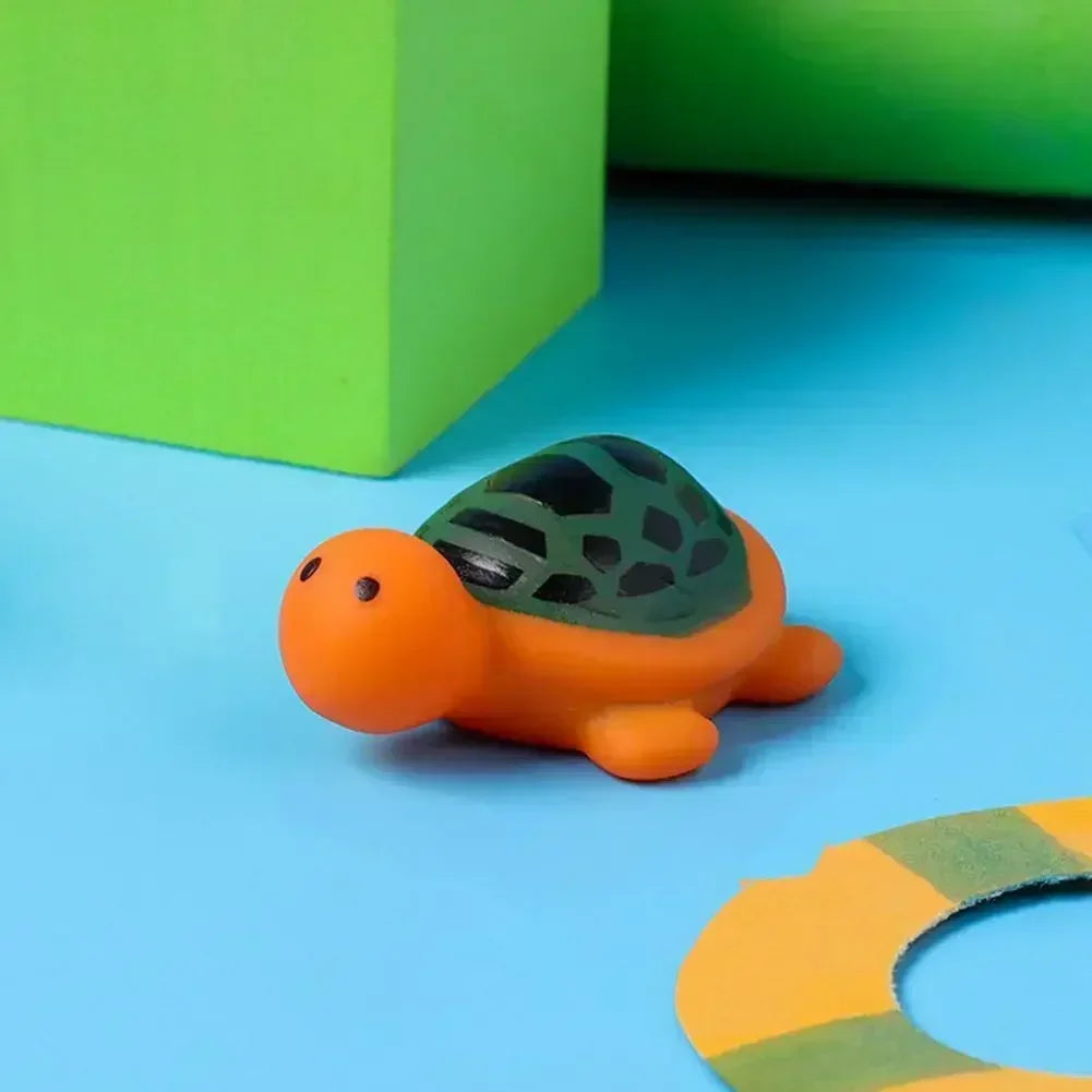 Foldable Pet Water Play Pool with Fun Turtle, Starfish & Octopus Toys for Cats and Dogs - Summer Cooling Bath Basin